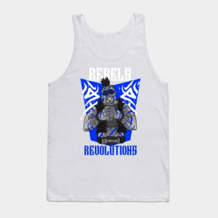 Blue Hearted Rebel Tank Top